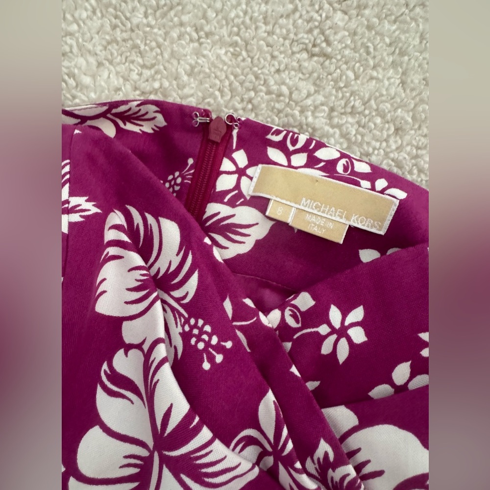 NWOT | Michael Kors | Tropical Print Resort Strapless Mini Dress | Sz 8 - Picture 5 of 6